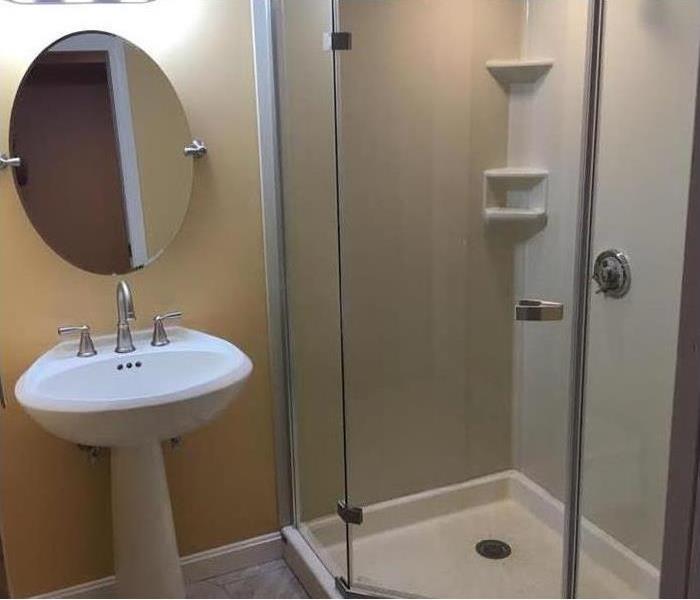 An updated and clean bathroom